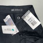 Lee  NWT Size 12 Black Midrise Fit Tencel Lyocell Shorts Photo 3