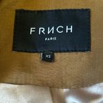 FRNCH  PARIS Tan Satin Tie Blazer XS. Photo 4