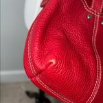 Bandolino Red Leather Shoulder Bag Purse Photo 5