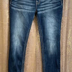 Miss Me Rhinestone Western Curvy Skinny Jeans, Size 12/30 Photo 0