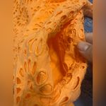 Lilly Pulitzer Kay Babydoll EYELET Dress Cantaloupe Oversize Pinwheel Sz 6 Photo 10