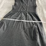 Old Navy Turtleneck Angora Modal Sweater Dress Womens XS Gray Sleeveless Pockets Photo 6
