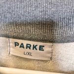 Parke Varsity Mockneck Fleece Sweatshirt In Classic Grey Size L/XL Gray Size L Photo 3
