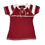 Antigua Washington Redskins NFL short sleeved lace up top - size medium Photo 3