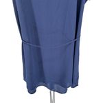 Full Moon Cheryl Maternity Tie Front Blouse in Navy size 2X Laser Cut Out Floral Blue Photo 8