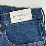 Abercrombie & Fitch NWT The '90s Relaxed Jean High Rise Blue Jeans Size 32 14L Photo 3