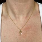 Handmade Gold Bow with Cubic Zirconium Charm Necklace🎀 Photo 1