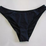 J.Crew  Bikini Swim Bottom Cheeky Curved Waist Navy Blue S (4-6) NWT Hi Cut Leg Photo 0