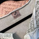 Steel pony lagenlook art to wear green knit cropped cardigan Size M Photo 1