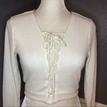 NBD Survive Lace Up Crop Top Photo 5