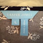 Draper James  Floral Peasant Dress Women's Large Navy Preppy Feminine Dainty Photo 6