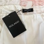 Edikted White Cargo Parachute Pants Photo 3