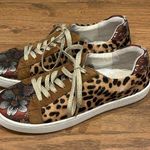 Johnny Was  Shoes Womens 7 Olivia Floral Leopard Print Sneakers JWS0012 Photo 0