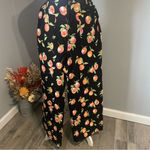 Anthropologie Maeve Colette Cropped Wide Leg Pants in the peach print Photo 3
