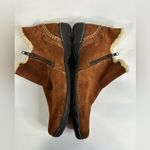 Hush Puppies Hush Puppies Brown Lined Faux Fur Ankle Bootie Boots W/side Zip Up Hippie 10M Photo 11