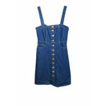 Madewell Maxwell Denim Button Down Tank Overall Dress Sz 6 NWT Photo 1