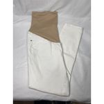Loft  Maternity White Jeans Size 14M‎ – Over-the-Belly Stretch Panel Pants (NWOT) Photo 8
