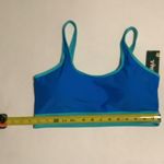 Vibrant Blue and Teal Sports Bra Bikini Top Size L Photo 1