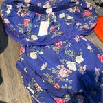 Lovers + Friends  Elouise Tiered Midi Dress Off Shoulder Feeling Blue Floral XS Photo 10