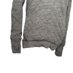Lululemon Forever Warm Quilted Pullover Heathered Core Dark Grey Women Size 4 Photo 5
