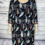 Jessica London Size 26 Floral Geometric Printed 3/4 Sleeve Shift Dress Photo 0