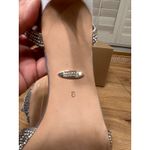 Badgley Mischka Remi Almond Toe Rhinestone Ruffle Mid Heel Sandals Size 8 NWOB Photo 11