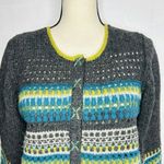 Sundance  Katrina Lambswool Blend Snap-Front Cardigan Knit Sweater Gray Sz S Photo 1