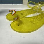 Katy Perry Women's The Geli Flat Yellow Jelly Sandal Rainbow Pride Women's Sz 9 Photo 2