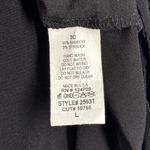 IC by Connie K Fringe Tunic Top Women Large Gray Black Casual Comfy Lagenlook Photo 6