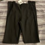 ZARA  Black High Waisted Leggings Heel Zippers Elastic Waist NWT Size XS #2314 Photo 1