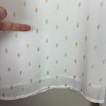 Sincerely Jules Blouse Top Womens XL White Gold Printed Sheer Long Sleeve Dressy Photo 5