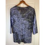 California Bloom McBling Witchy Whimsygoth Burnout Shirt Womens Large V Neck USA Purple Photo 2