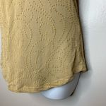 Max Mara  Tan Sheer Swirl Design‎ Short Sleeve Shirt Photo 6