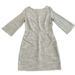 Old Navy  Dress Light Gray Textured Scoop Neck 3/4 Sleeve Shift Dress Large NEW Photo 11
