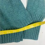 Peruvian Connection  size medium blue Teal Crew Neck Sweater notched waist Photo 5