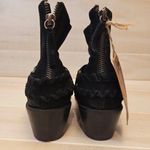 {6} NWT Vintage 7 Alameda Black Suede Western Buckle Ankle Booties Photo 7