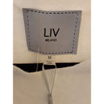 Liv Milano Size M White Embellished Rhinestones Heart Pullover Sweater Photo 1
