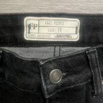 Free People NEW  Black Distressed Boot Cut Raw Hem Denim Jeans Pants Size 29 Photo 2