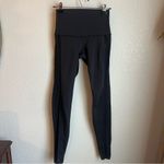 Lululemon  Black Mesh Side Stripe Legging Photo 4