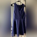Mossimo Supply Co . Blue Skater Dress SZ L NEW Photo 1