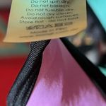 Triangl Size Small zippered Front Bikini Top with purple, turquoise & Or… Photo 5