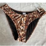 Vicious Young Babes Tiger’s Eye Animal Print Bikini Swim Bottoms Size L NWT Brown Size L Photo 2