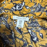 Tabitha Webb  Yellow and Blue Floral Print Sleeveless Blouse Photo 3