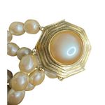 Yves Saint Laurent Vintage Four Strand Baroque Pearl Necklace w/Box & COA Gold Photo 9