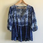 Urban Outfitters UO Ecote Sheer High Low‎ Peasant Top Blouse Photo 1