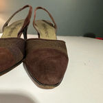 Yves Saint Laurent Brown Slingback Pumps Sz 9M Photo 12