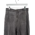Bella Dahl Margot Patch Pocket Wide Leg Pants Grey Tencel Boho Womens Size 30 Photo 3