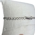 Sterling Silver S76 925 Stamped Volleyball Charm Oval Curb Link Chain Bracelet Photo 5