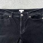 J.Jill Suede Ankle Legging Ankle Pants Black Women Size Small Classic Preppy Photo 3