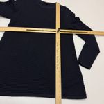 COS  Sweater Womens X Small Black Raised Stitch Jumper Textured Crew Neck Cotton Photo 10